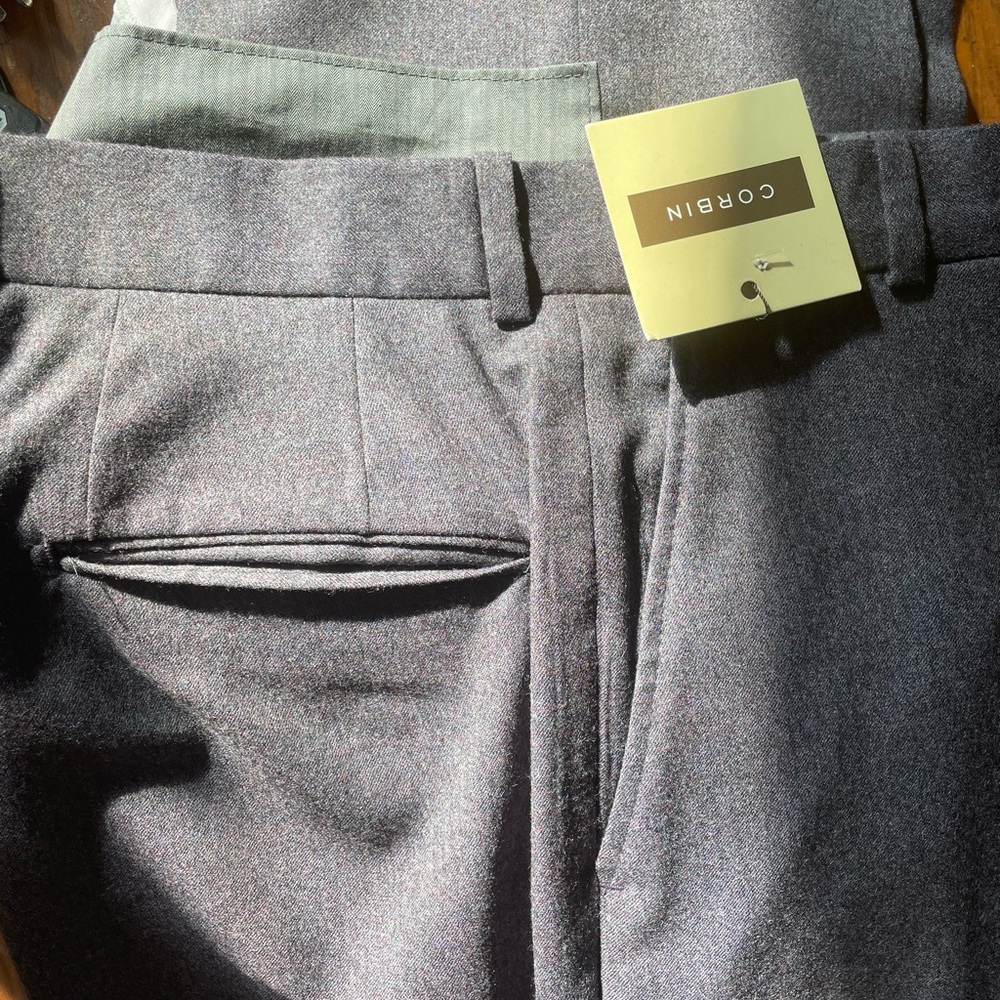 CORBIN FLANNEL SLACKS GREY Size 34